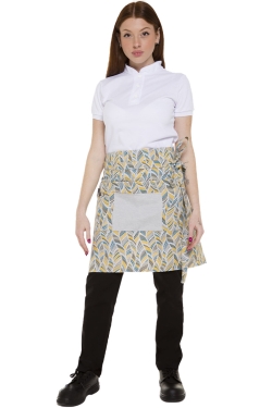 Professionelle farbige kurze Unisex-Bistroschürze