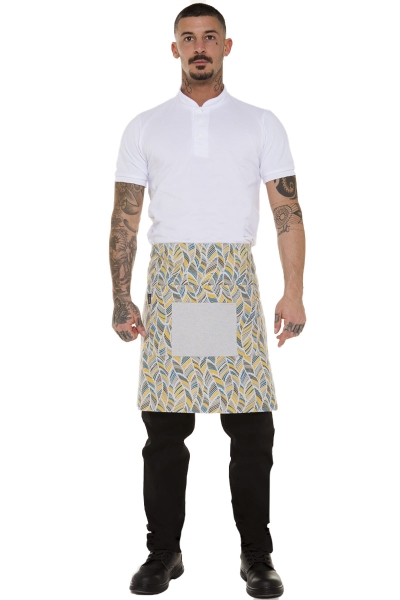 Professionelle farbige kurze Unisex-Bistroschürze 2