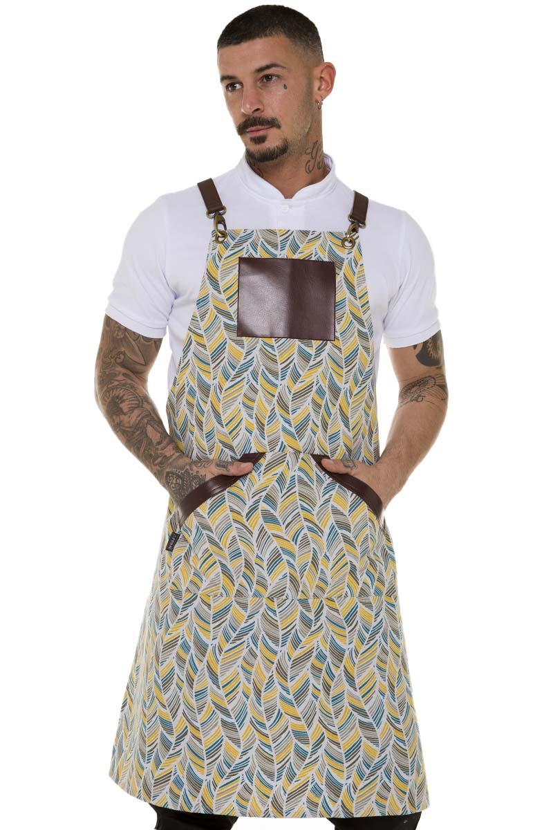 Colourful unisex professional apron pocket