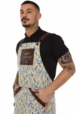 grembiule colorato personalizzato con ricamo logo