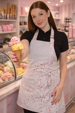 Feminine Berufsbekleidung für Eisdielen