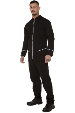 Professional barber tunic fit
