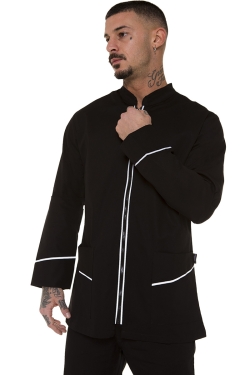 Barber tunic zip detail
