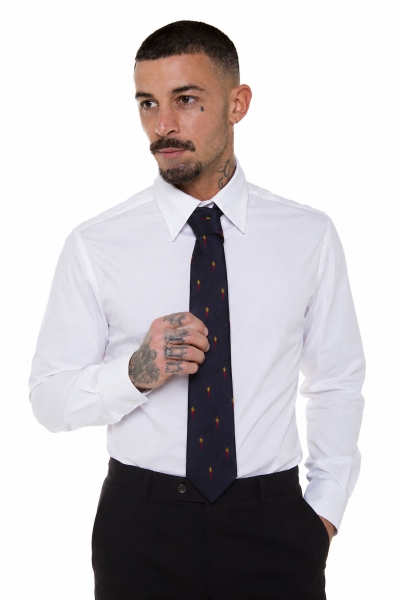 cravatta professionale fantasia corno