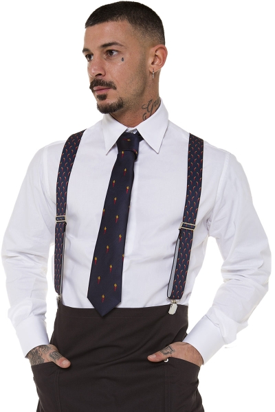 corbata profesional con estampado de cuernos 2