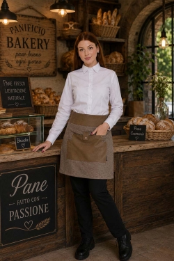 Professional waist apron for bakeries