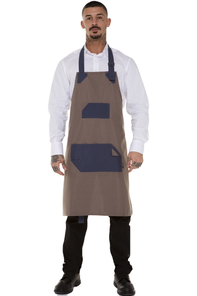 grembiule tortora professionale unisex