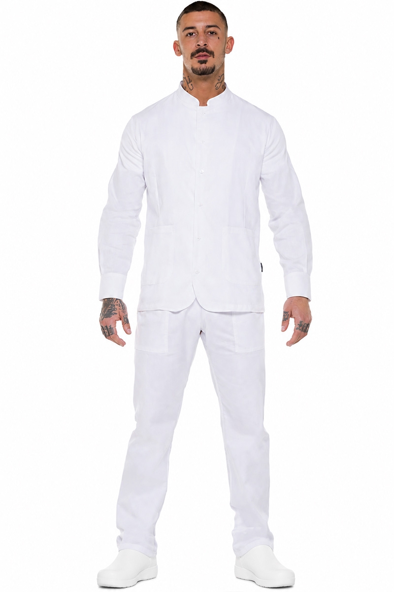 camicia chef elegante per cucina a vista