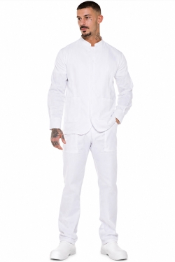 camicia da chef professionale in cotone