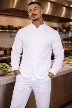 camicia professionale per showcooking