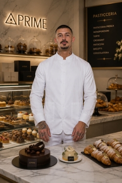 camicia pasticciere elegante per locale gourmet