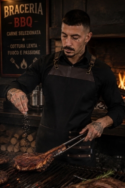 Tablier professionnel pour restaurant de grillades