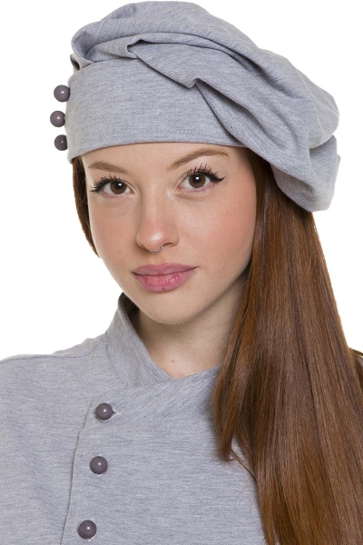 Grey chef hat for a modern kitchen 2