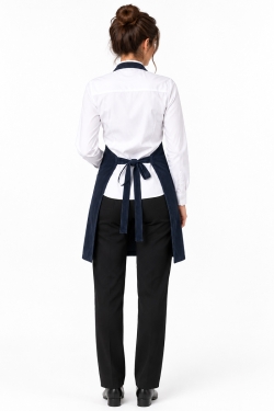 retro del grembiule in velluto navy unisex